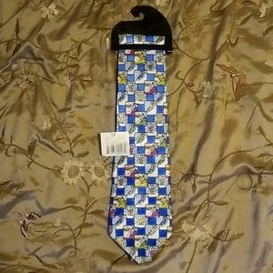 Keith Daniels Winter snowman Mens Tie 100% Silk